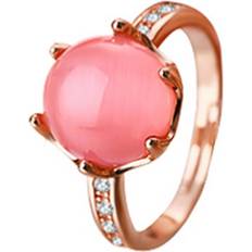 Pink Rings Everneed Liva Ring - Rose Gold/Pearl/Transparent