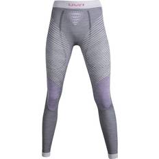 Wool Trousers & Shorts UYN Fusyon UW Pants Women - Anthracite/Purple/Pink