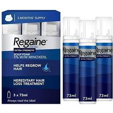 Minoxidil Medicines Regaine for Men Extra Strength Scalp Foam 5% W/W Minoxidil 73ml 3pcs