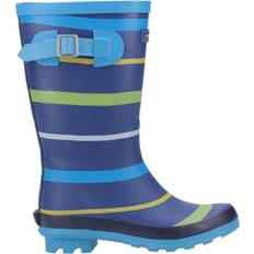 Cotswold Unisex Stripe Wellington Boot - Blue/Green/Yellow