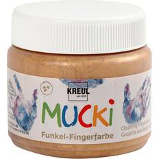 Mucki Finger Paint, metallic gold, 150 ml/ 1 tub