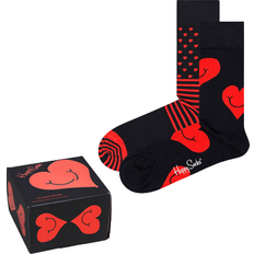 Happy Socks Underwear Happy Socks I Love You Hearts Gift Box 2-pack - Black
