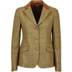 Brown - Women - Wool Coats Clothing Dublin Albany Tweed Suede Collar Tailored Jacket Women