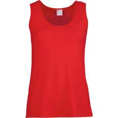 Universal Textiles Women's Value Fitted Sleeveless Vest - Classic Red