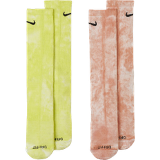 Nike Everyday Plus Cushioned Tie-Dye Crew Socks 2-pack - Multi-Colour
