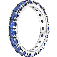 Pandora Sparkling Row Eternity Ring - Silver/Blue