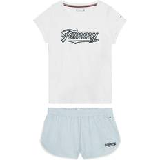 Tommy Hilfiger Women Sleepwear Tommy Hilfiger Seersucker Shorts and T-shirt Pyjama Set - White