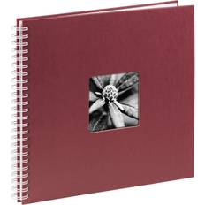 Red Photo Albums Hama Spiral Bound Fine At Album 50 36x32 10x15cm Bordeaux