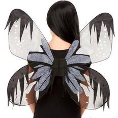 Unisex Accessories Smiffys Dark Botanicals Moth Wings Grey