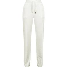 Juicy Couture Del Ray Classic Velour Pant - Cream