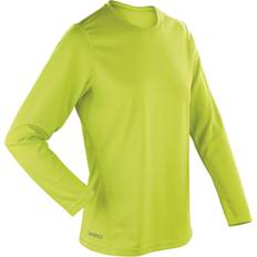 Spiro Quick Dry Long Sleeve T-shirt Women - Lime Green