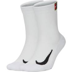 Tennis - White Underwear Nike Court Multiplier Cushioned Tennis Crew Socks 2-pack - White/White