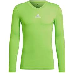 Adidas Sportswear Garment Base Layer Tops adidas Team Base Long Sleeve T-shirt Men - Solar Green