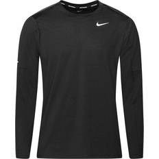 Nike Reflectors Jumpers Nike Dri-FIT Running Crew Sweatshirt Men - Black/Reflective Silver