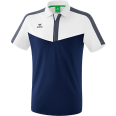 Erima Squad Polo Shirt Men - White/New Navy/Slate Grey