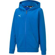 XXS Tops Puma Kid's TeamGOAL 23 Casuals Hooded Jacket - Electric Blue Lemonade (656714-02)