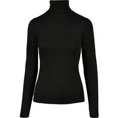 Urban Classics Ladies Basic Turtleneck LS T-shirt - Black