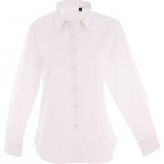 Uneek Ladies Pinpoint Oxford Full Sleeve Shirt - White
