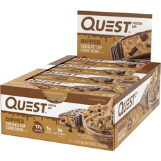 Quest Nutrition Dipped Chocolate Chip Cookie Dough Protein Bar 12 pcs