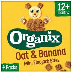 Banana Baby Food & Formulas Organix Oat & Banana Mini Flapjack Bites 20g 4pack