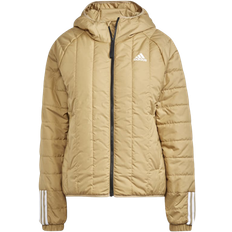 Adidas L - Outdoor Jackets - Women adidas Women's Itavic 3-Stripes Light Hooded Jacket - Beige Tone