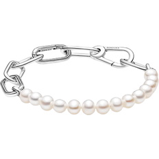 Pearl - Women Bracelets Pandora ME Freshwater Cultured Bracelet - Silver/Pearls