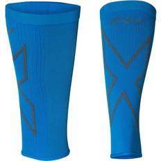 Blue - Women Arm & Leg Warmers 2XU X Compression Calf Sleeves Women - Vibrant Blue/Grey