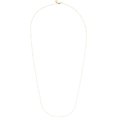 Beaded Chains Necklaces Monica Vinader Fine Beaded Chain Necklace Short - Gold