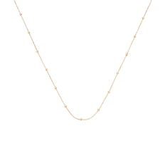 Beaded Chains Necklaces Monica Vinader Fine Beaded Chain Necklace Long - Gold