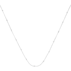 Beaded Chains Necklaces Monica Vinader Fine Beaded Chain Necklace Short - Silver