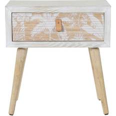 Bamboo Bedside Tables Dkd Home Decor Nightstand Bedside Table 48x51cm