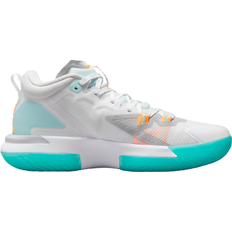 50 ⅔ Basketball Shoes Nike Zion 1 - White/Laser Orange/Dynamic Turquoise/Black