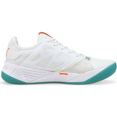 49 ½ Handball Shoes Puma Accelerate Turbo Nitro W+ W - Puma White/Neon Citrus/Nimbus Cloud/Porcelain