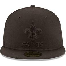 New Era New Orleans Saints Black on Black 59Fifty Fitted Cap - Black
