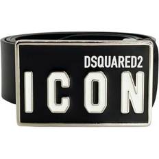 DSquared2 Men Belts DSquared2 Icon Plaque Belt - Black