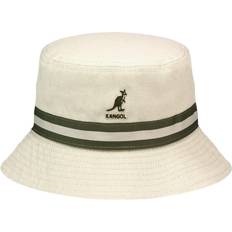Beige - Men Hats Kangol Stripe Lahinch Bucket Hat - Beige