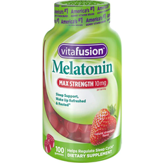 Melatonin 10mg Vitafusion Melatonin Max Strength Natural Strawberry 10 mg 100 Gummies