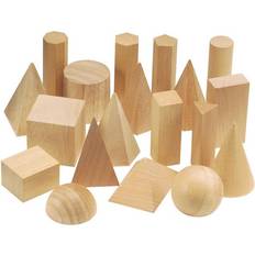 Learning Resources Wooden Blocks Learning Resources Geometric Solids Set of 19
