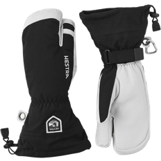Hestra Accessories Hestra Army Leather Heli Ski 3-Finger Gloves - Black