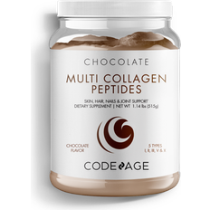 Codeage Multi Collagen Protein Powder Chocolate Hydrolyzed Collagen Peptides MCT Oil 18.16 oz