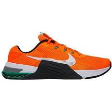 React - Unisex Sport Shoes Nike Metcon 7 - Total Orange/Dark Smoke Grey/Clear Emerald/White