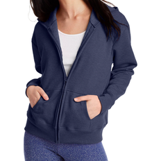 Hanes Women's ComfortSoft EcoSmart Full-Zip Hoodie Sweatshirt - Navy