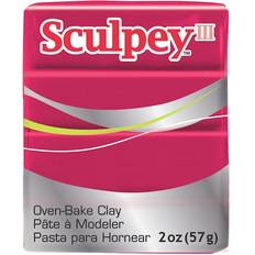 Red Polymer Clay Sculpey Modeling Compound III deep red pearl 2 oz