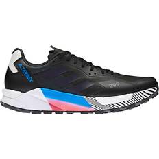 Adidas 7 - Men - Trail Running Shoes adidas Terrex Agravic Ultra Trail M - Black/Blue/Rush/Crystal White