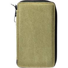 Canvas Pencil Cases olive holds 48 pencils
