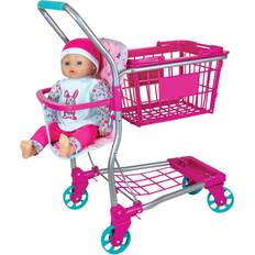 Baby Doll Accessories - Metal Dolls & Doll Houses Lissi Shopping Cart with Baby Doll