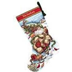 Dimensions Cross Stitch Kit Stocking Santa'sJourny