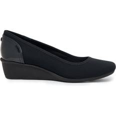 43 ½ Heeled Sandals Anne Klein Wisher - Black Multi Fabric