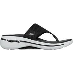 Skechers Black Slippers & Sandals Skechers Go Walk - Black/White