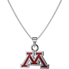 Dayna Designs University of Minnesota Pendant Necklace - Silver/Brown